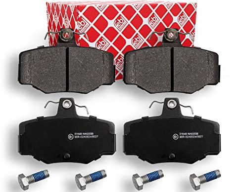febi bilstein 16274 Bremsbelagsatz mit Schrauben, 1 Stück | Kompatibel mit: NISSAN ALMERA II, ALMERA II Hatchback, ALMERA TINO, PRIMERA, PRIMERA, PRIMERA Hatchback, PRIMERA Hatchback