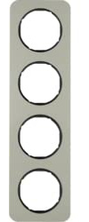 Marco 4E, R.1, acero/negro, brillo