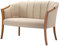 Artigiani Veneti Riuniti Made in Italy Ledersofa Design und Stil Muschel