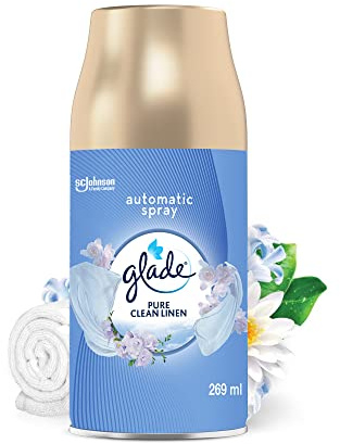 Glade Automatic Air Freshener Refill, Room Spray & Odour Eliminator, Clean Linen, 269ml