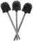 SIDCO WC Bürste 3 x Klobürste Bürstenkopf schwarz Ersatzbürste Toilettenbürste Set