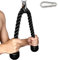 Corde à triceps en nylon robuste avec extrémités en caoutchouc solide, 68 cm et 89 cm, deux couleurs au choix, noir