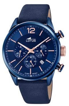 Lotus HerrenArmbanduhr Chronograph Quarz Leder 18681/2