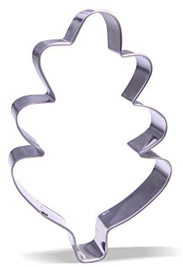 10.6 cm Oak Leaf Cookie Cutter - Stainless Steel