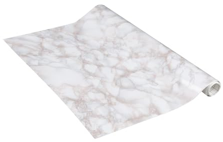 Venilia Klebefolie | Marmor Rosé Marmoroptik Rosa | 45 cm x 1,5 m, Stärke 95μ | selbstklebende Möbel-Folie, Dekofolie, Tapete, Küchenfolie | ohne Phthalate | Made in EU