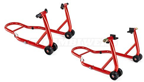 RWSTTK RicambiWeiss Motorrad Ständer Set Universal Montageständer Vorne Hinten