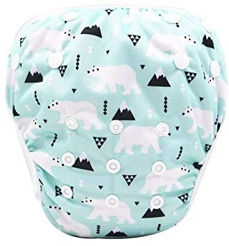 Wiederverwendbare Schwimmwindeln Einstellbare Einheitsgröße für Kleinkinder 0-3 Jahre,Schwimmhose Baby, Baby Badehose (#8)