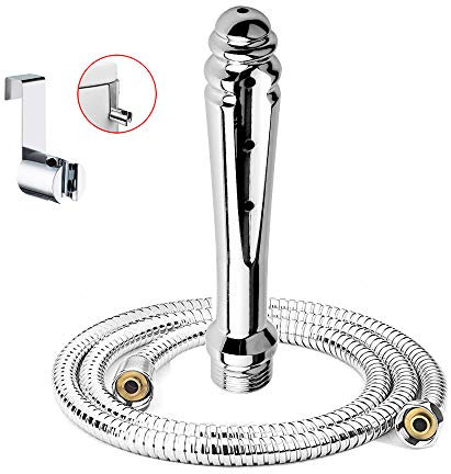 Enema Cleansing Kit with Attachment Bathroom Handheld 59inch Shower Hose Enema Douche Bidet Cleaning System