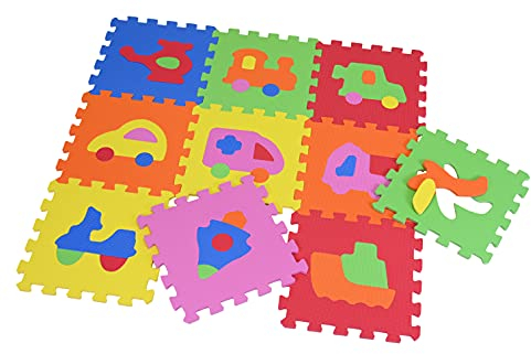 Knorrtoys 21017 - Puzzlematte - Verkehr/Fahrzeuge/9-tlg./30 cm