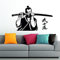Bushido Wandtattoo Samurai Samurai Katana Japanische Kampfkunst Wandaufkleber Vinyl Art Deco Dekoration Wandbild 69X42Cm