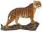 Ebros Dekofigur Dschungel Menace Orange Bengalischer Tiger stehend auf Felsen 18,4 cm lang