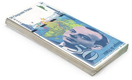 Scratch Cash 100 x ₣ 50 Franken (Reale Größe)