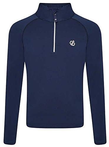 Dare2b Boys Kids' Recycled Midlayer Half Zip Top Consist II Core Stretchetch, Moonlight Denim, 13 Years EU