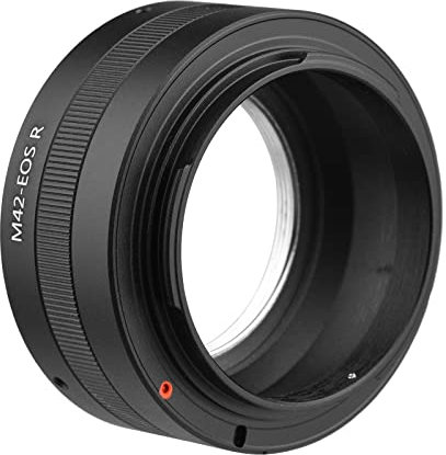 Andoer Manueller Objektiv-Adapterring aus Aluminiumlegierung für M42-Objektiv an Canon EOS R/RP/Ra/R5/R6 RF-Mount spiegellose Kamera