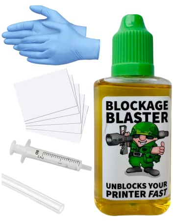 118INK Blockage Blaster Print Head Cleaner Kit for Blocked Epson Inkjet Printers, Printer Nozzle Cleaning Compatible Heads - Unblocks Fast- Super Strength Full HD Video Instructions