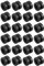 sourcing map RC Vibrationsschutz Gummi Bälle für RC F4 F7 Flugregler M3x4.6mm Stoßdämpfung Bälle (Schwarz) 24Pack