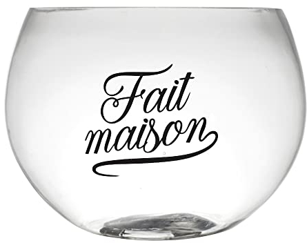 MISTER GADGET Home Deco Factory, KA0102, Saladier à Cocktail 66L avec louche, idéal pour apéritifs et fêtes, Design Transparent, Facile à Nettoyer, Parfait pour Boissons et salades - 66L, Transparent