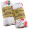 DHAEY 2 Pack Baby Pucktücher Musselin Swaddle Decke Tücher Baby Baumwolle Swaddle Wrap, Aufstoßen Tuch Deck Kinderwagen für Junge und Mädchen 120 x 120cm, Rose/Flamingo