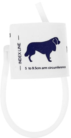 Angoily Blutdruckmanschette hund Blutdruckmanschette Blutdruckmessgerät Universelle Für Haustiere Manschette Für Katzen Hunde Pferde 5-9.5CM