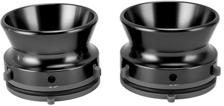 1 Paar Nab-Naben-Adapter, Polierte Aluminiumlegierung, 1/4 10 Zoll Öffner-Ladevorrichtung für Studer, für Akai, für Teac, Reel-to-Reel-Player und Bandmaschine (Black)