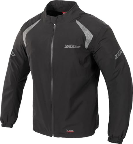 Büse Breeze Motorrad Regenjacke, schwarz, XXL