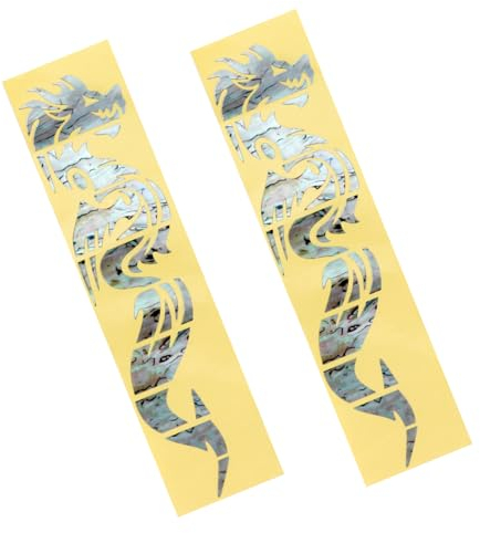 JOINPAYA 2stücke Teiliges Gitarrenhals-sticker Ultradünner Oberfläche Praktischer Gitarren-fretboard-dekorationsfolie Für Elektrische Und Akustische Gitarren Mit Bünden Einfach Aufzutragen