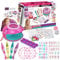 Dkinghome Girls Nail Art Kit Kids,Girls Toys Nail Polish Set Kids Girls Toys Age 6 7 8 9 10 11 12,Girls Nail Varnish Sets Kids Gifts for Girls,Girls Christmas Birthday Party Gifts