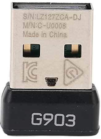 USB-Empfänger für Kabellose Maus, 2,4 G Unifying-Empfänger, Stabile Übertragung, USB-Dongle-Mausempfänger-Adapter für Kabellose Logitech G903-Maus, Tragbar und Kompakt