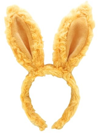 OTKARXUS Hasenohren-Stirnband, 1 Stück, niedliches Plüsch-Hasenohren-Haarband, modisches Haar-Accessoire, Kopfschmuck für Frauen, Halloween, Cosplay, Ostern, Party, Kostüm-Dekoration