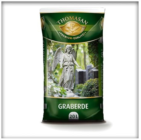 Graberde 20 Liter Blumenerde Spezialerde ohne Rußzusatz Friedhof Erde