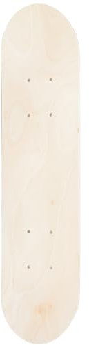 BESTonZON Leeres Skateboard-Board - Natürliches Holz Doppelschwanz Einfaches Skateboard - Holz DIY Skateboard Für Anfänger Zum Ersetzen Und Malen