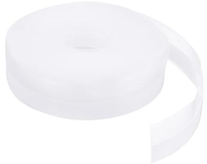 sourcing map Weather Stripping Door Seal 26.25ft x 25mm Silicone Seal Strip for Door Draft Stopper Adhesive Tape Window House Shower Glass Gaps Length 8m, Transparent