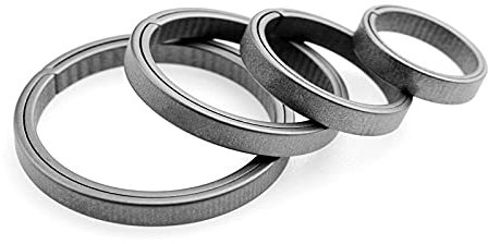MecArmy Titan-Schlüsselringe, 1/3/4/7/18 Stück flacher Titan-Schlüsselring zum Ordnen von Schlüsseln – EDC Karabiner Clip Anti-Verlust-Schnellverschluss massiver Schlüsselring für Männer und Frauen