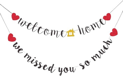 Calkkrer Set de decoración de bienvenida negra - decoración de fiesta, pancartas, decoración del hogar