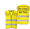 Social Netwear Personalisierbare Warnweste/Sicherheitsweste in verschiedenen Farben | farbig bedruckbar mit Text und/oder Logo | mit Reflex-Leuchtstreifen, 3XL
