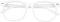 GQUEEN Hornbrille Brille Ohne Stärke Fake Brille Nerdbrille Damen Herren Großer Rahmen UV400,PE1