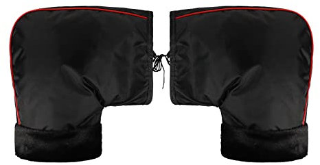 Gants de Moto Hiver Gant de Guidon Universel Gants de Moto Imperméables Gant en Peluche Coupe-Vent Protège-Main Manchon Thermique Guidon de Protection Chaud pour Scooter Vélo