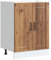 vidaXL Mueble bajo Fregadero Lucca Madera contrachapada Madera Antigua
