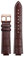 GNUFOPI Kompatibel mit LV Watch Raised Mouth Kompatibel mit Louis Vuitton Tambour Series Q1121 Spezielles Uhrenarmband Herren Damen Q114k Lederarmband(Brown White RG A,18mm-10mm)