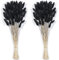 Barlone 120 Stück Pampasgras Klein, Hasenschwanzgras Getrocknet Pampasgras Deko, Pampas Gras Trockenblumen Schwarz, Trockenblumen Klein Pampas Gras für Deko Wohnzimmer Hochzeit Tischdeko