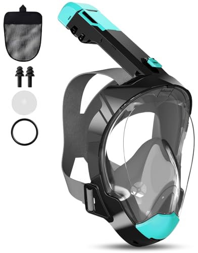 RDDAIPE Schnorchelmaske Erwachsene S/M, Tauchmaske Vollgesichtsmaske, Tauchmasken CO2 Sicher, Antibeschlag, Tauchermaske Vollmaske, Schnorchel Maske, Tauchausrüstung, Schnorchelset Alternative