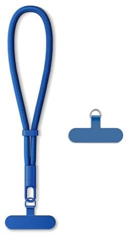 AOKSUNOVA Handykette Kurz Blau Handyband Einstellbares Handschlaufe Handy Lanyard Kurz Schlüsselband Blau