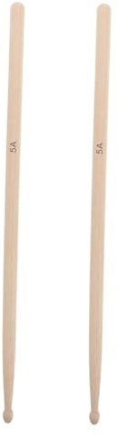 Toyvian Walnussholz Drumsticks Für Junge Mädchen Übungs-drummsticks Mit Ergonomischem Griff Standardmaße Für Anfänger Strapazierfähige Musikkurs-drumsticks Für Junge