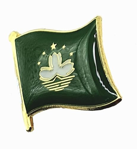 Macau Anstecknadel mit Landesflagge, Metall, Emaille