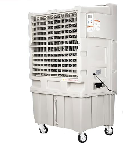 KIBONCY Swamp Cooler, Evaporative Air Cooler, With Copper Motor, 120-150L Water Tank, Cooling Tower Fan, for Indoor,Outdoor,Bedroom A