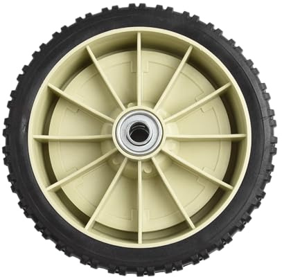 Vasiumic Roue de rechange pour tondeuse à gazon 7/8/25,4 cm en caoutchouc pour tondeuse à gazon ou tondeuse autopropulsée, accessoire de jardin noir pour lisser