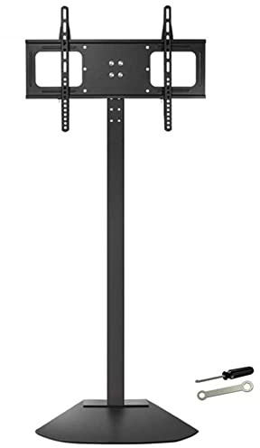 ZJXANMZ Soporte de Suelo para TV Negro con diseño Que Ahorra Espacio, para la mayoría de televisores de Pantalla Plana o Curva LCD, LED, OLED, Plasma de 32 a 80, Altura ajustab
