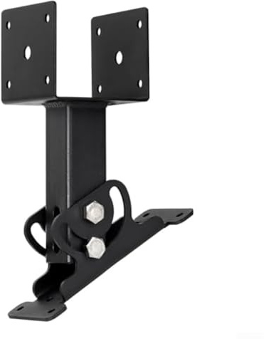 Heavy Duty Roof Riser Brackets Kit Adjustable Angle Pergola Brackets Metal Saddle Roof Riser Beam Mount Kit for Roof Pergola Gazebo Patio Cover