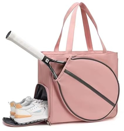 TentHome Sac de Padel et Tennis avec Compartiment à Chaussures Séparé pour Femme, Housse Raquette Tennis Imperméable, Sac Raquette Multifonctionnel pour Badminton, Pickleball et Ping Pong