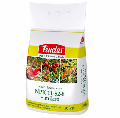 Frcutus Concime NPK 11-52-8 10kg - Fertilizzante Fosforo - Radici Orto Serra